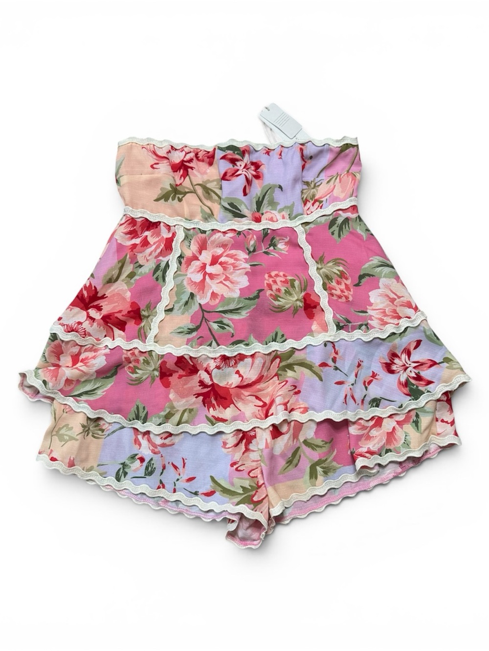 Altar’d State Floral Strapless Romper Size Small NWT Romantic Beachy One-piece - Picture 3 of 9